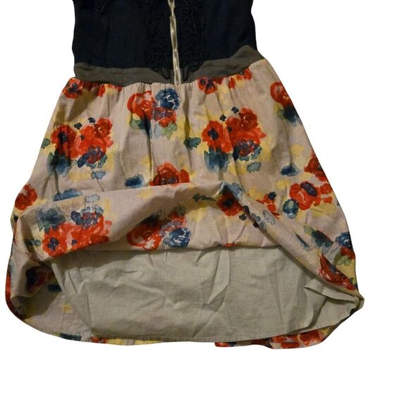 Crafty Couture Medium Sun Dress Cottage Core Sweatheart Floral Top Zip Lined - Picture 4 of 4